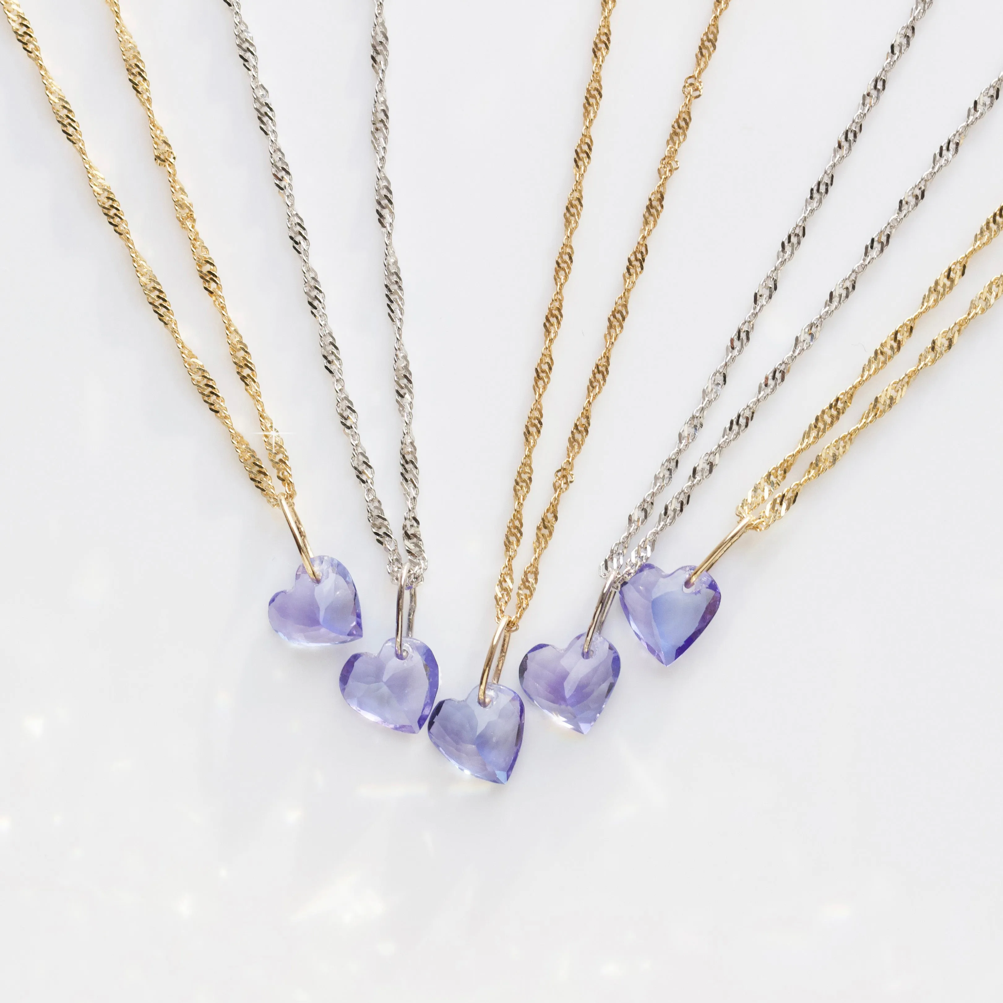 Exclusive Heart Tanzanite Necklace