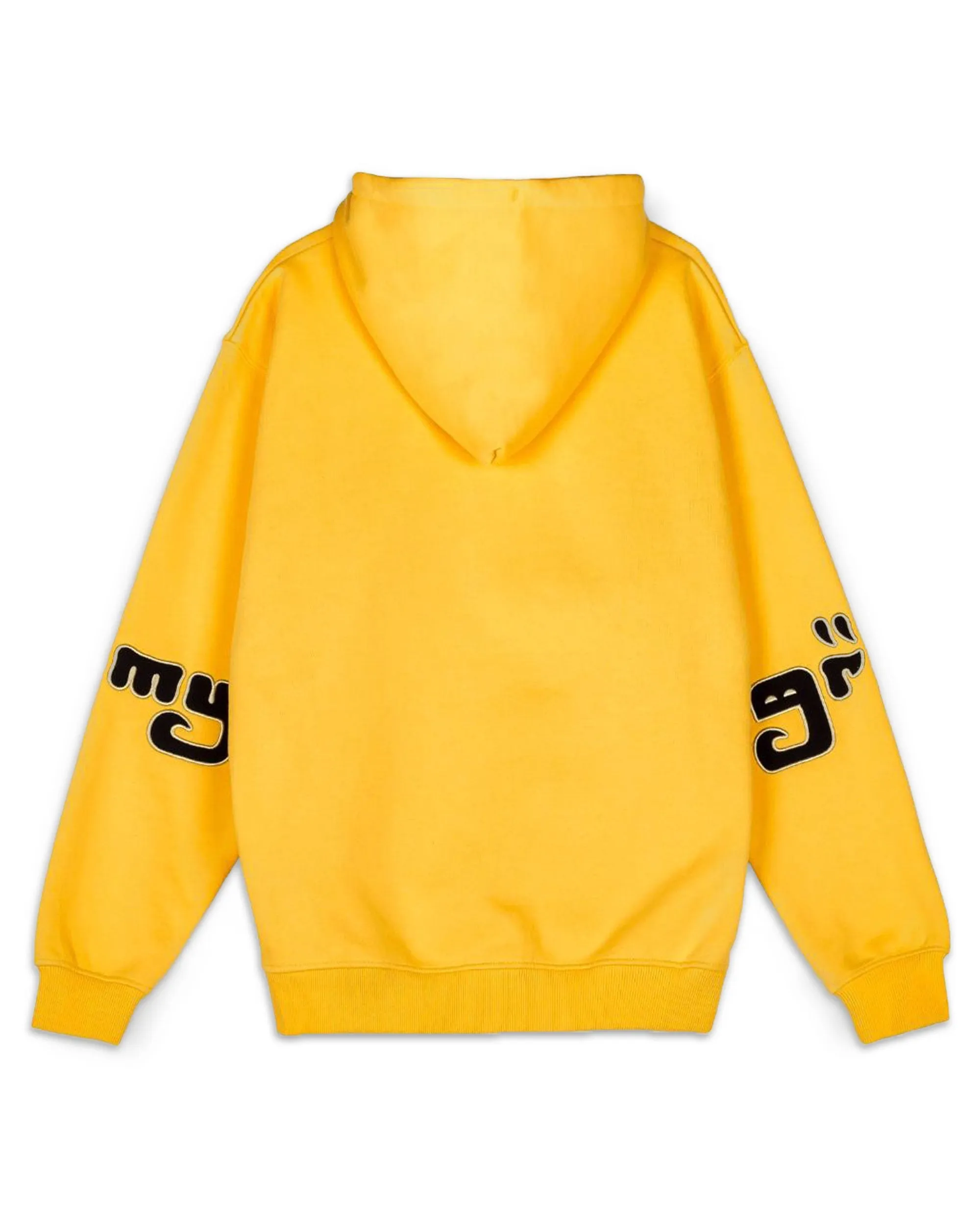 Felpa Uomo Grimey Lust Mantra Hoodie Yellow