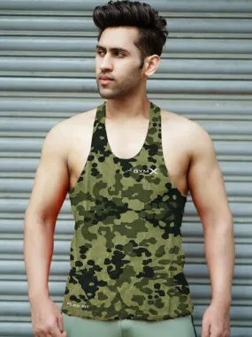 Gymx Olive Green Pattern Stringer - Sale