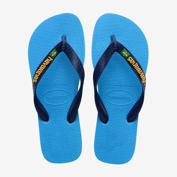 Havaianas unisex adult flip flops H. Brasil Logo FC 4.110.850 6946 turquoise 