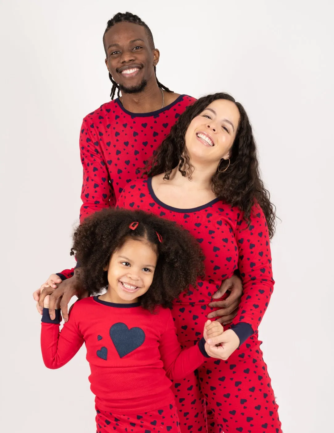 Hearts Matching Family Pajama Set