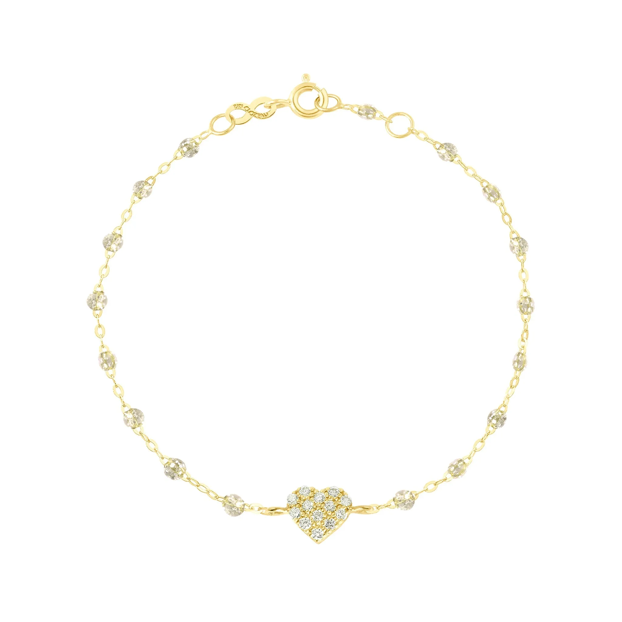 In Love Diamond Bracelet, Sparkle, Yellow Gold, 6.7"