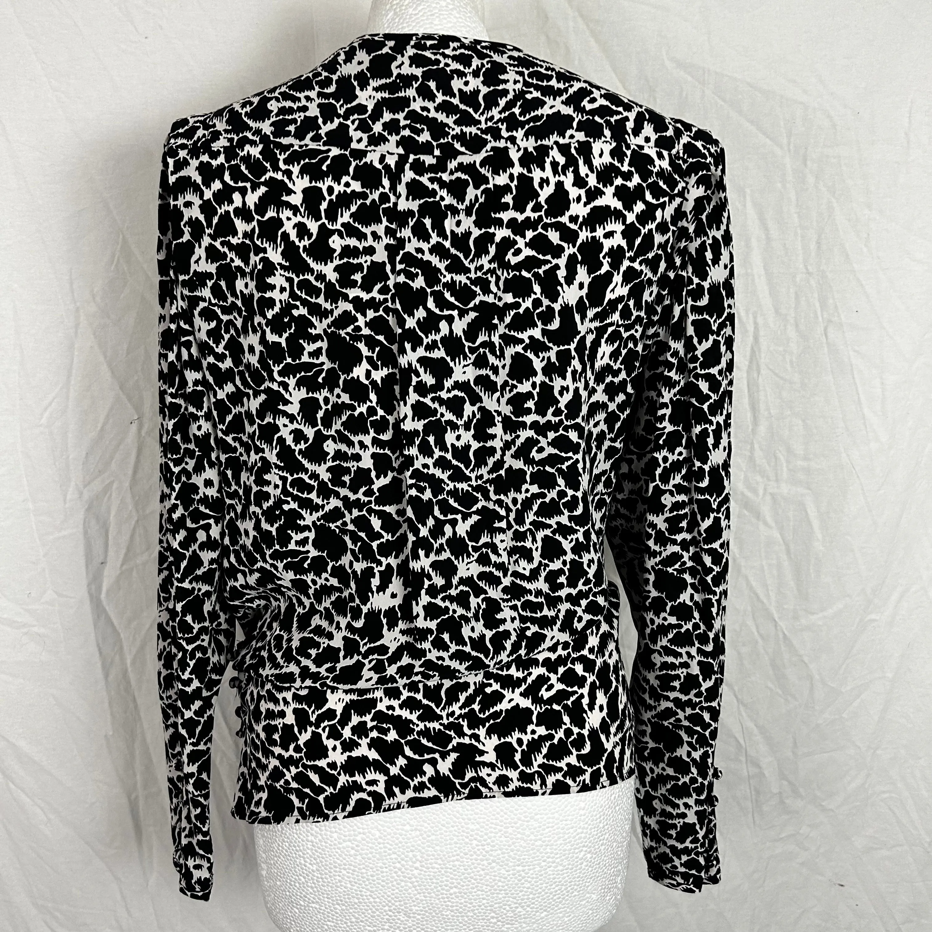 Isabel Marant Etoile Brand New Monochrome Print Siasi Top XXS