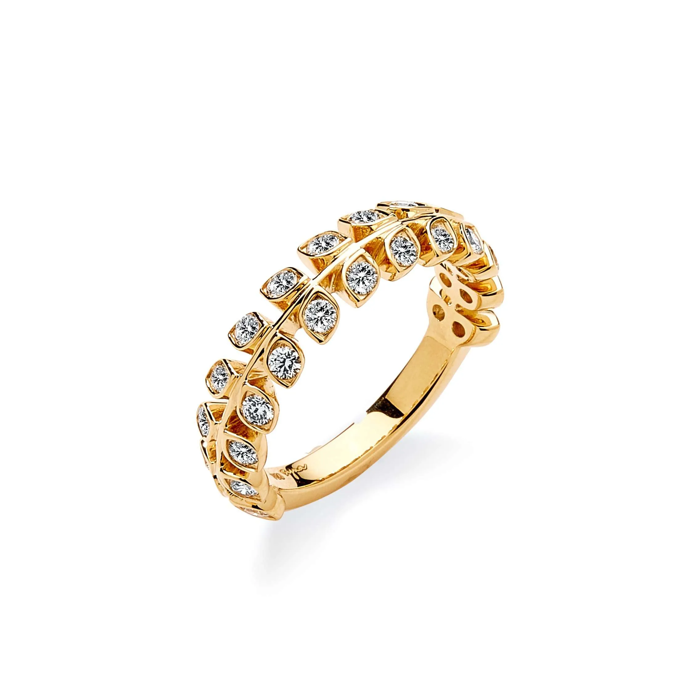 Jardin Diamond Leaf Ring