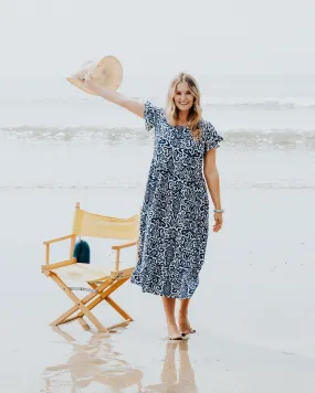 Jemma Floral Blue Dress