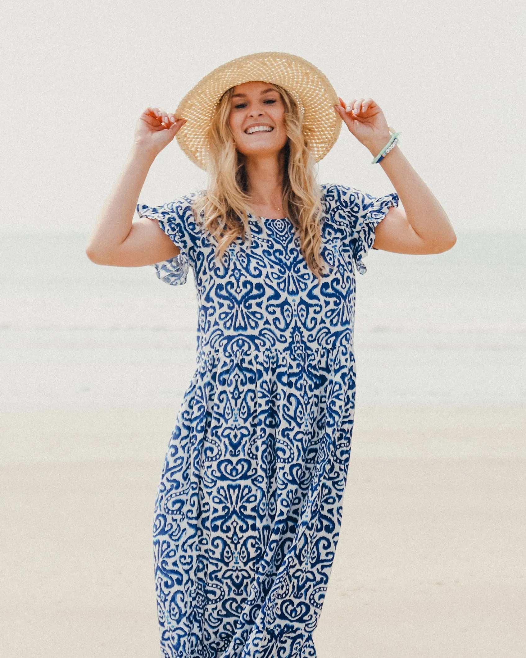 Jemma Floral Blue Dress