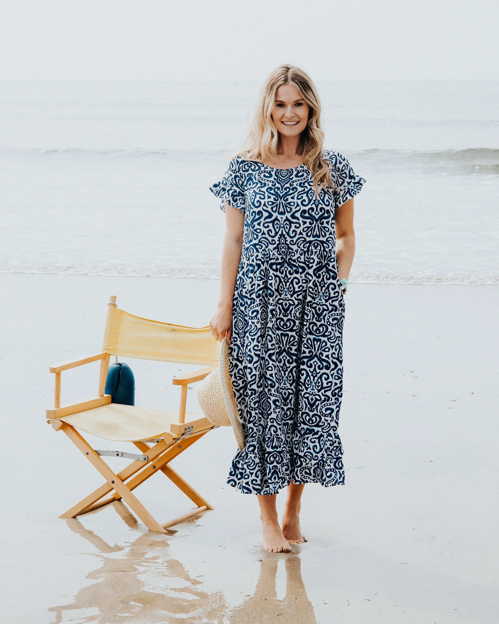 Jemma Floral Blue Dress