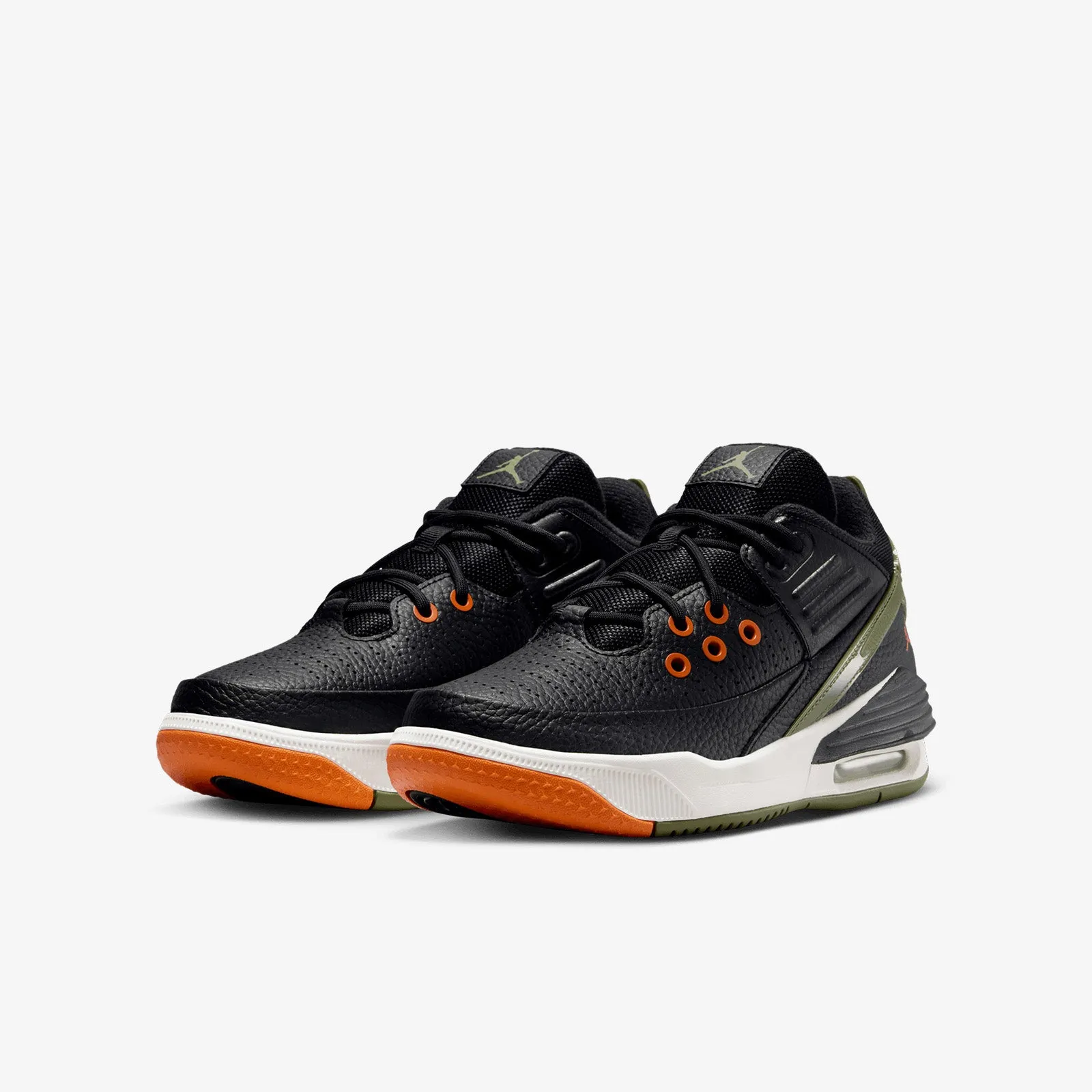 Jordan Max Aura 5 (GS) - Black/Sky Olive/Bright Mandarin