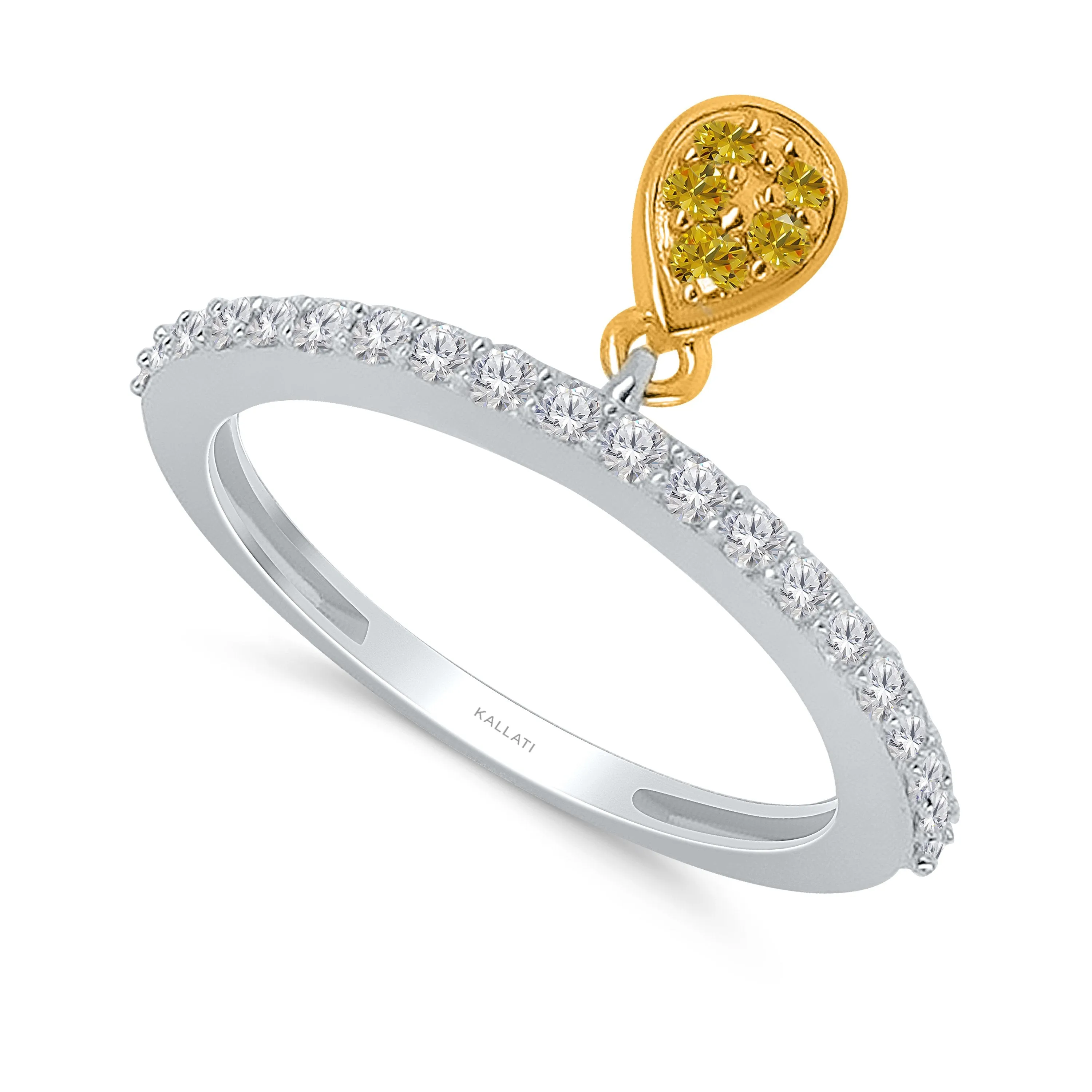 Kallati Eternal Diamond Ring in 14K Two-Tone Gold