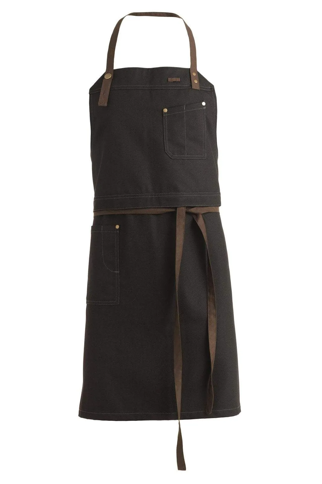 Kentaur 30360 Cypres Olive Raw Bib Apron