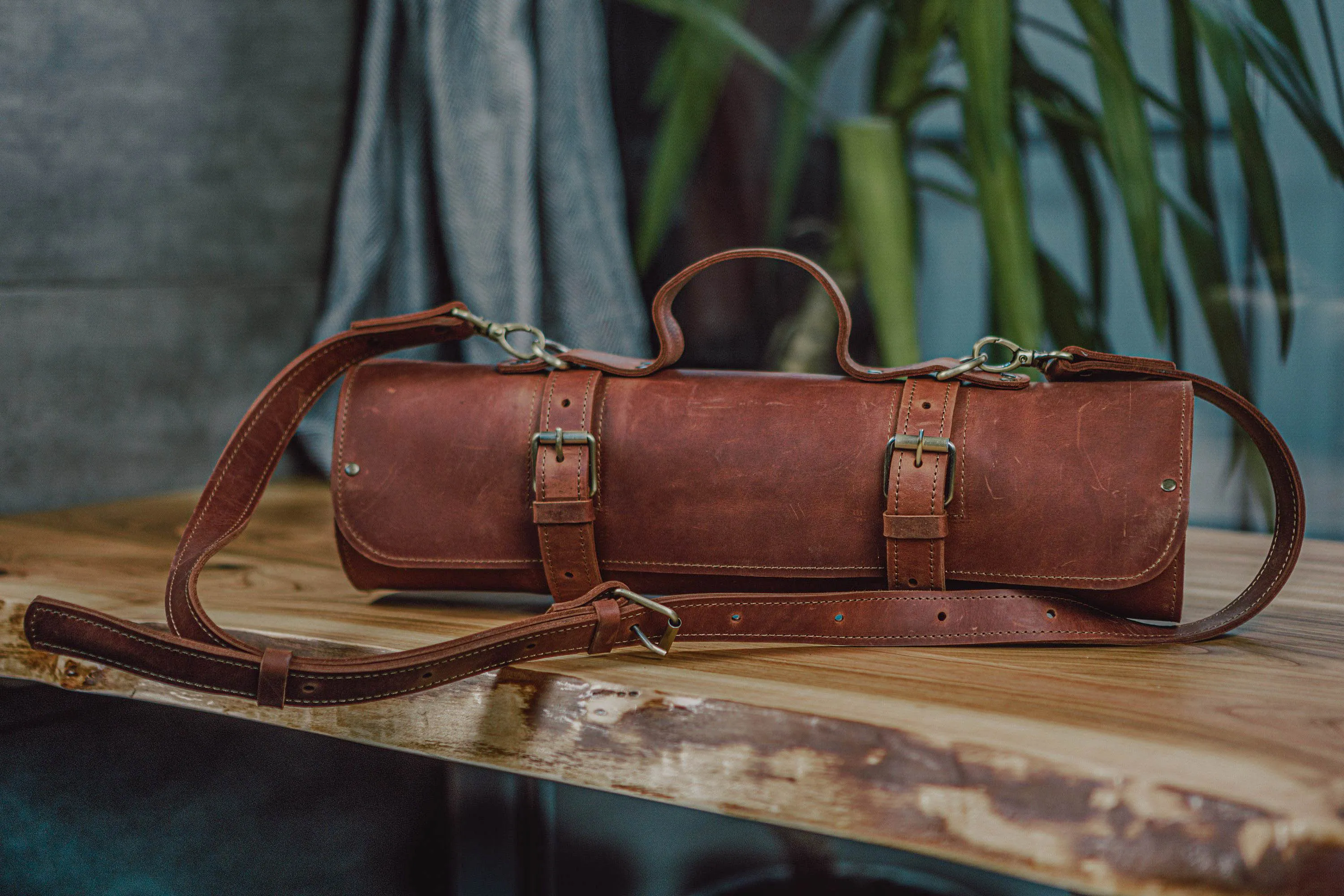 Knife Roll | Chefs Leather Knives Bag | Handmade | Personalization