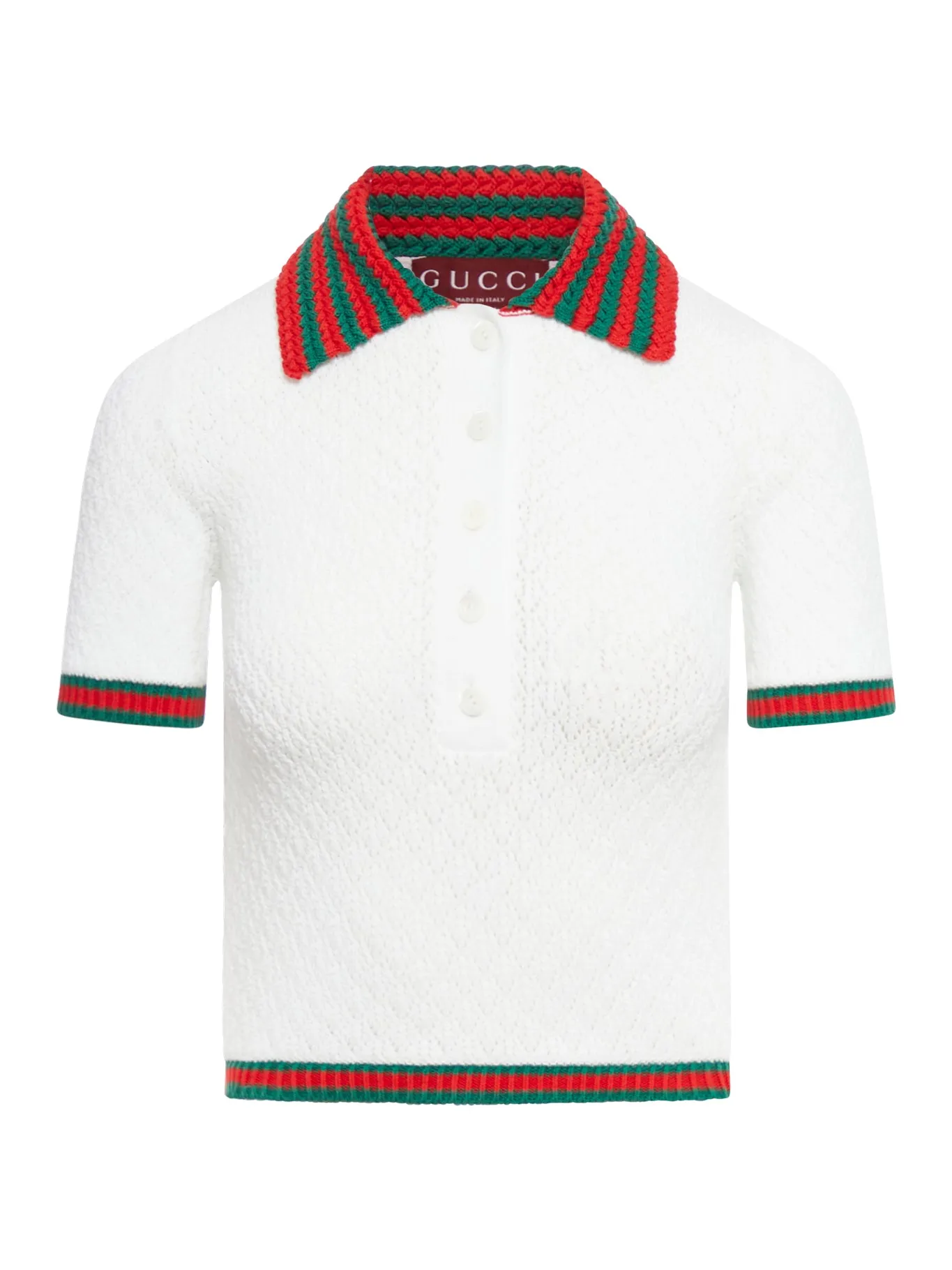 LACE AND COTTON POLO SHIRT