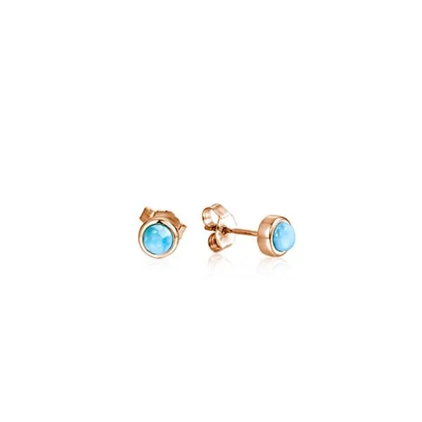 Larimar Stud Earrings