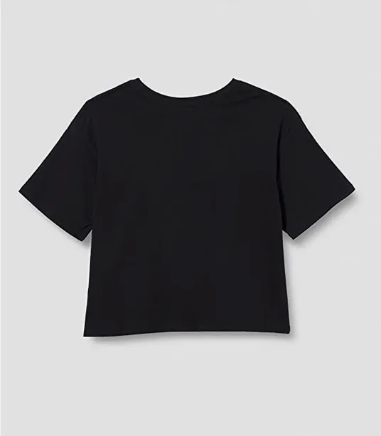 Levi's Kids Girl's T-shirt LVG Light Bright Cropped Tee 4E0220 023 black