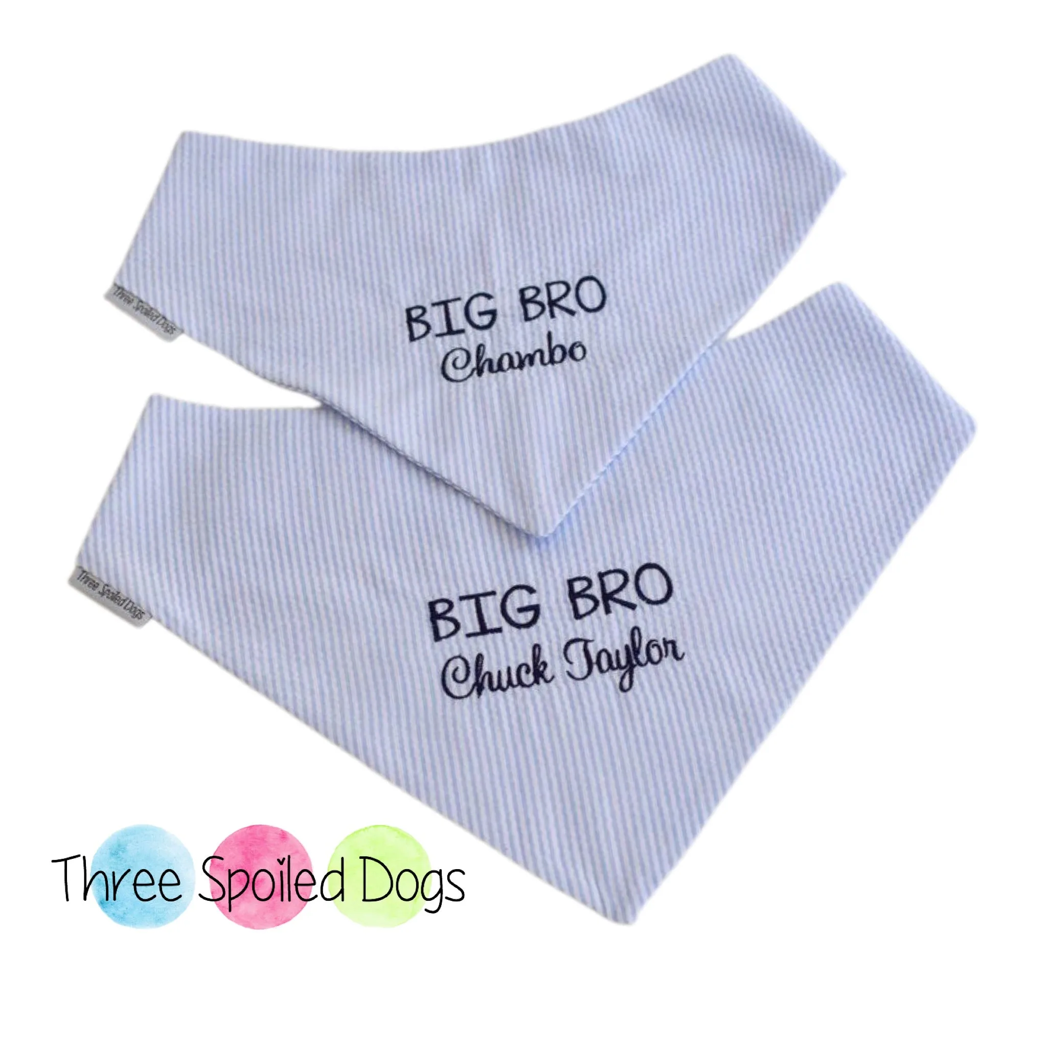 Little Brother & Little Sister Custom Dog Bandanas