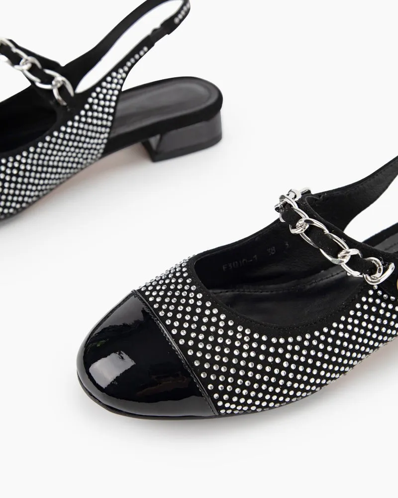 Little Fragrance Style Rhinestone Sandals