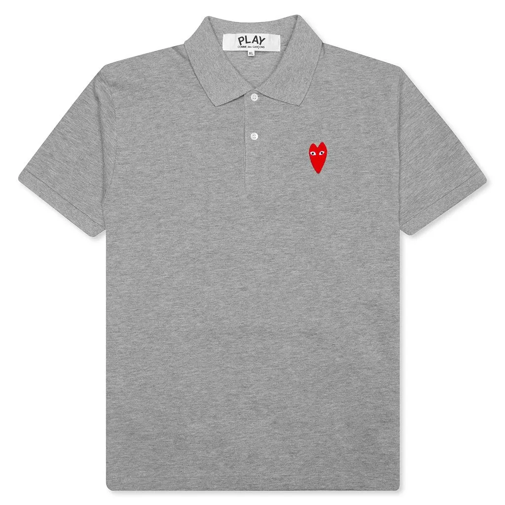 Long Heart Polo - Grey