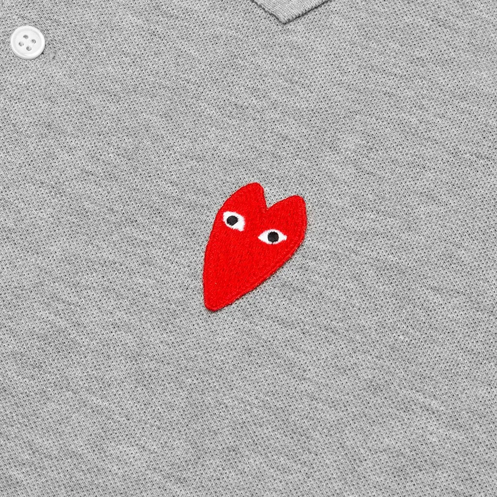 Long Heart Polo - Grey