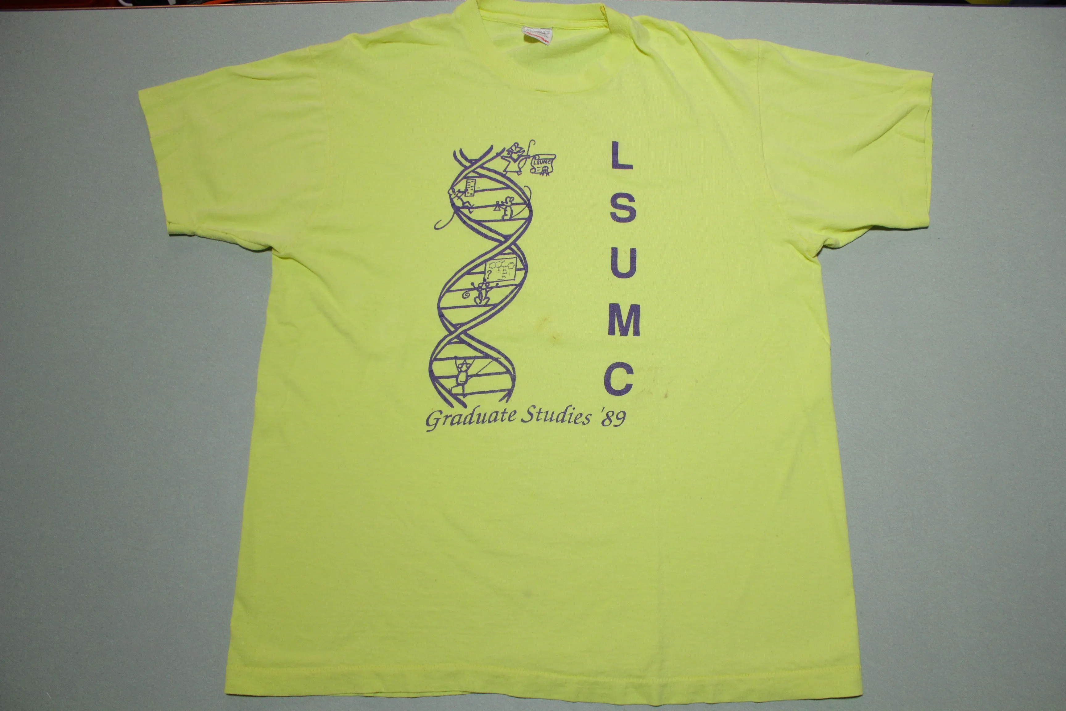 LSUMC Vintage 80's Graduate Studies 1989 Louisiana State University T-Shirt