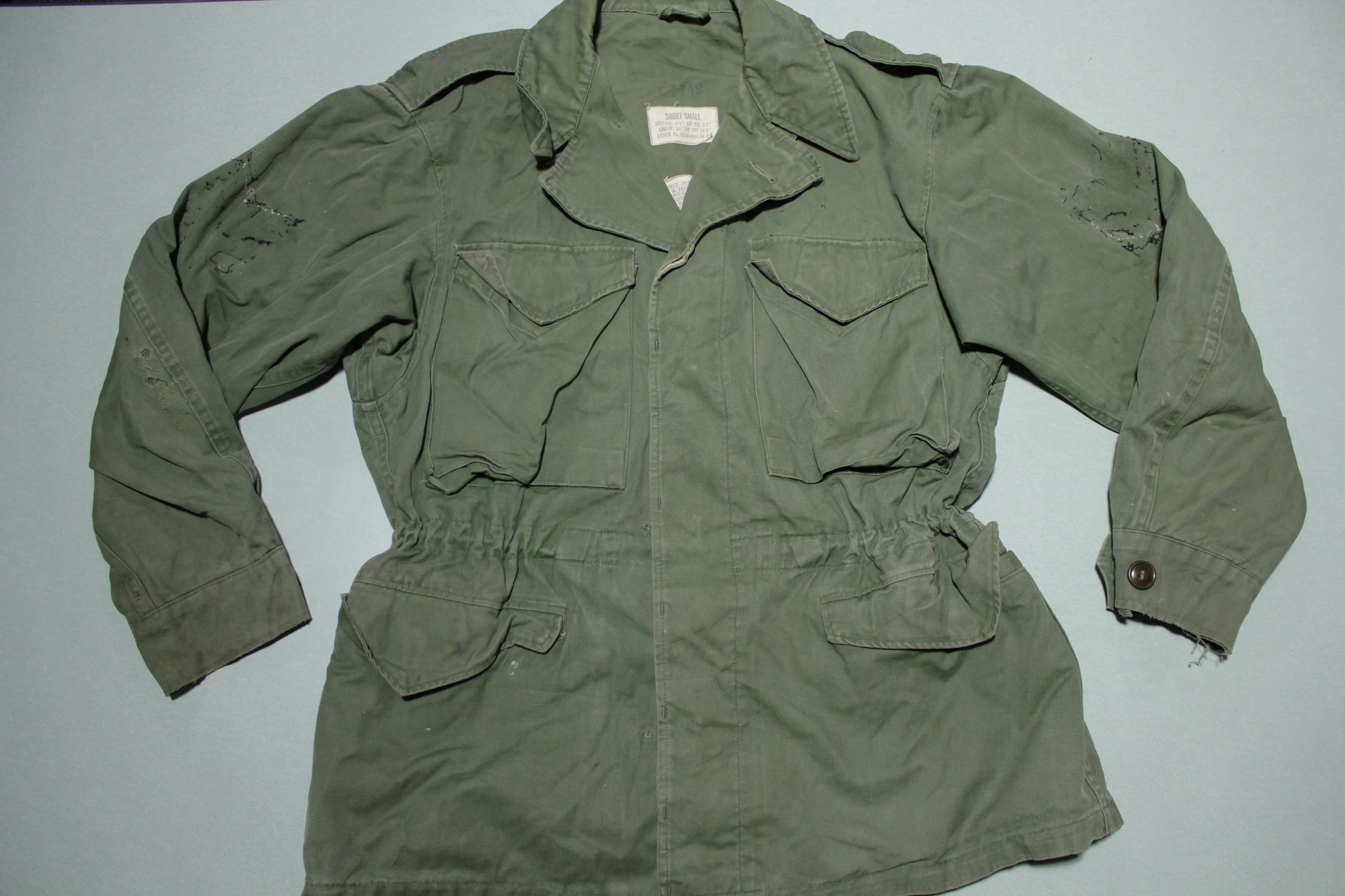 M-1950 Korean Vietnam War Military Field Jacket Vintage 50's War Army Coat