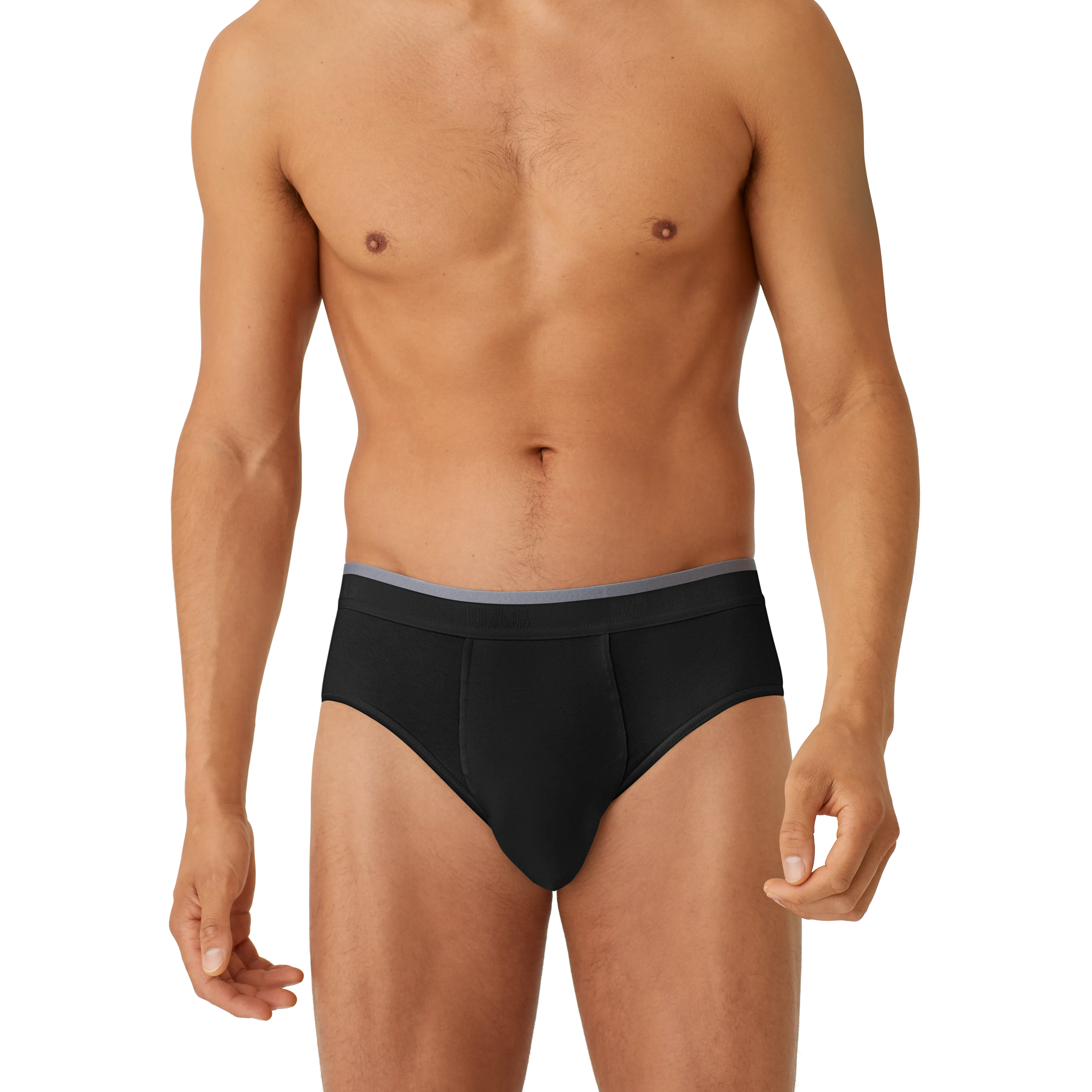 Men's Cotton Modal Blend Flyless Brief 6-Pack