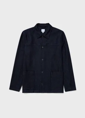 Men's Denim Chore Jacket in Selvedge Denim