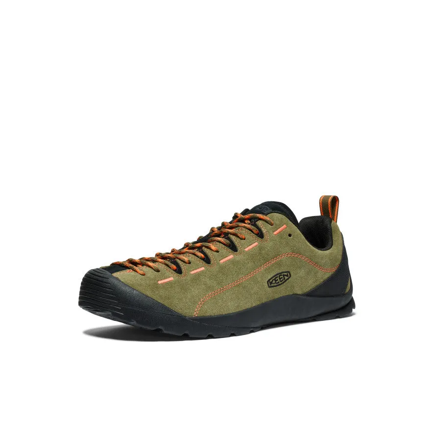 Men's Jasper Suede Sneakers  |  Dark Olive/Scarlet Ibis