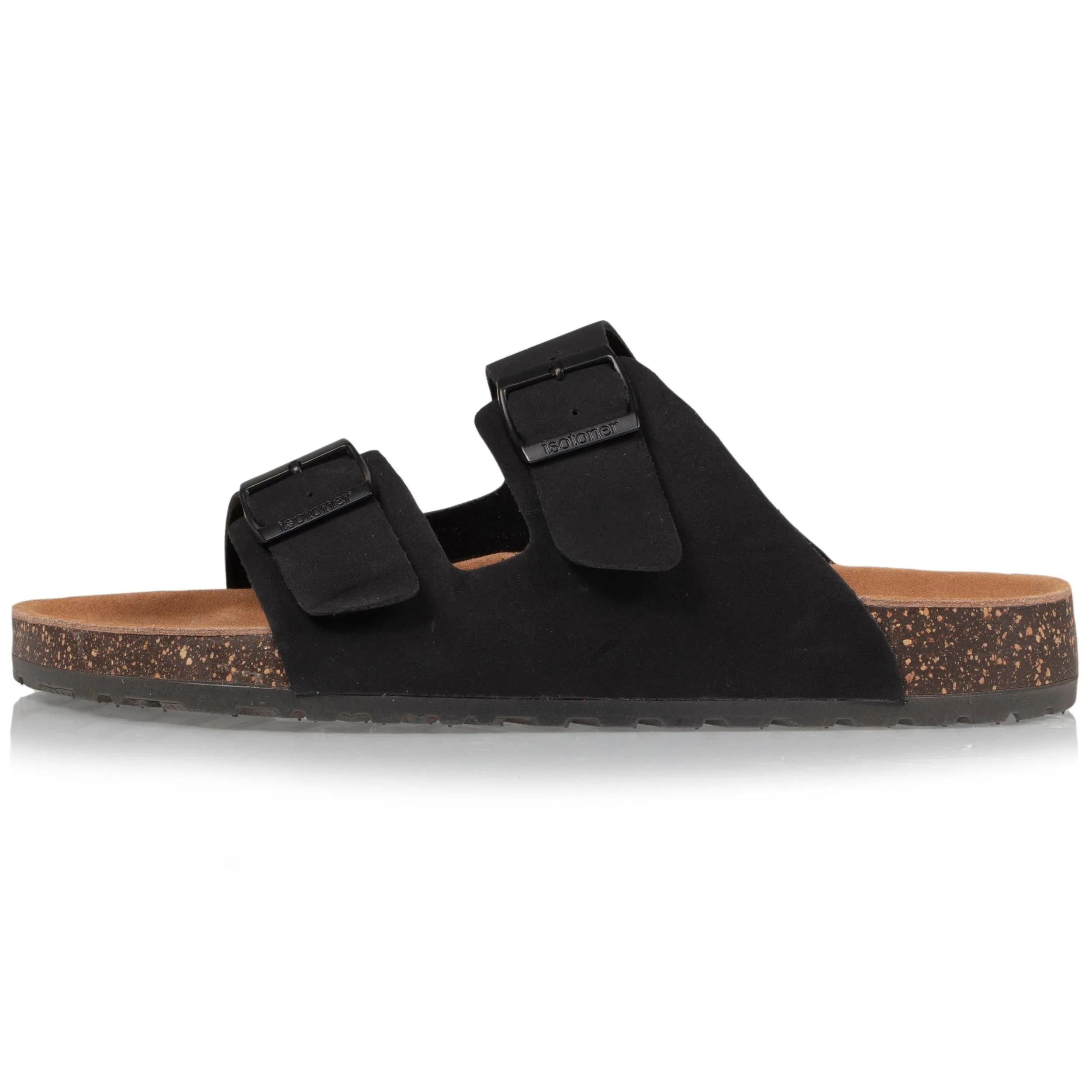 Mules sandales Homme double bride noir