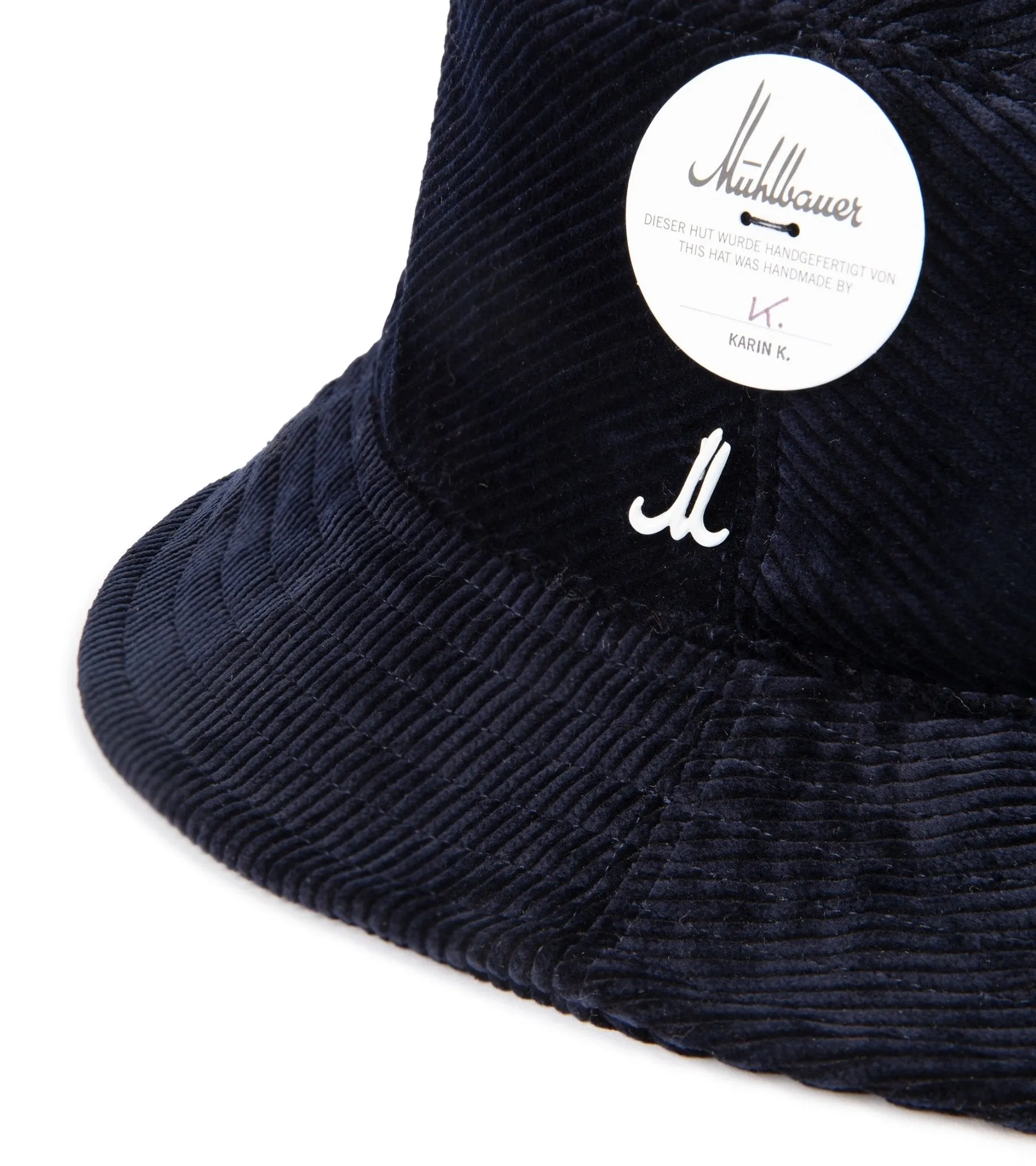 Mühlbauer Corduroy Bucket Hat: Navy