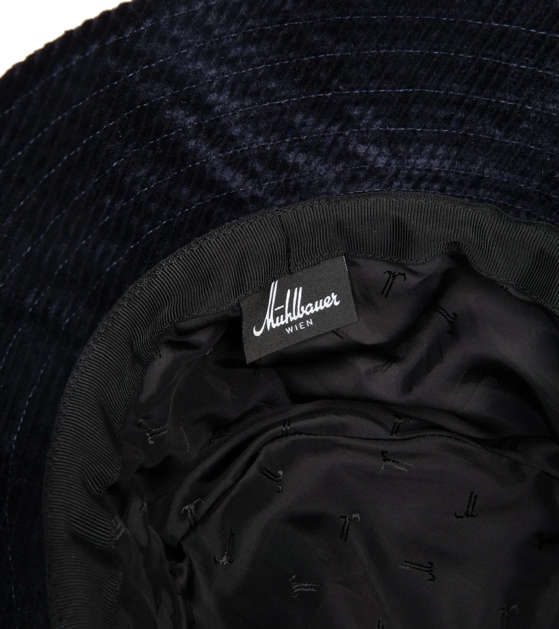 Mühlbauer Corduroy Bucket Hat: Navy