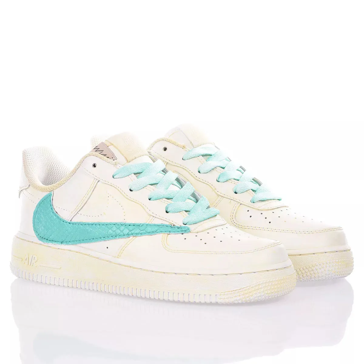 Nike Air Force 1 Cream Tiffany (Custom Sneaker)