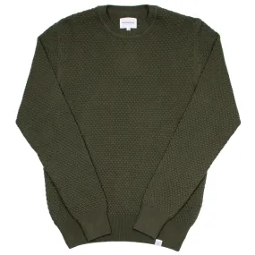 Norse Projects - Bjorn Bubble Sweater - Dried Olive