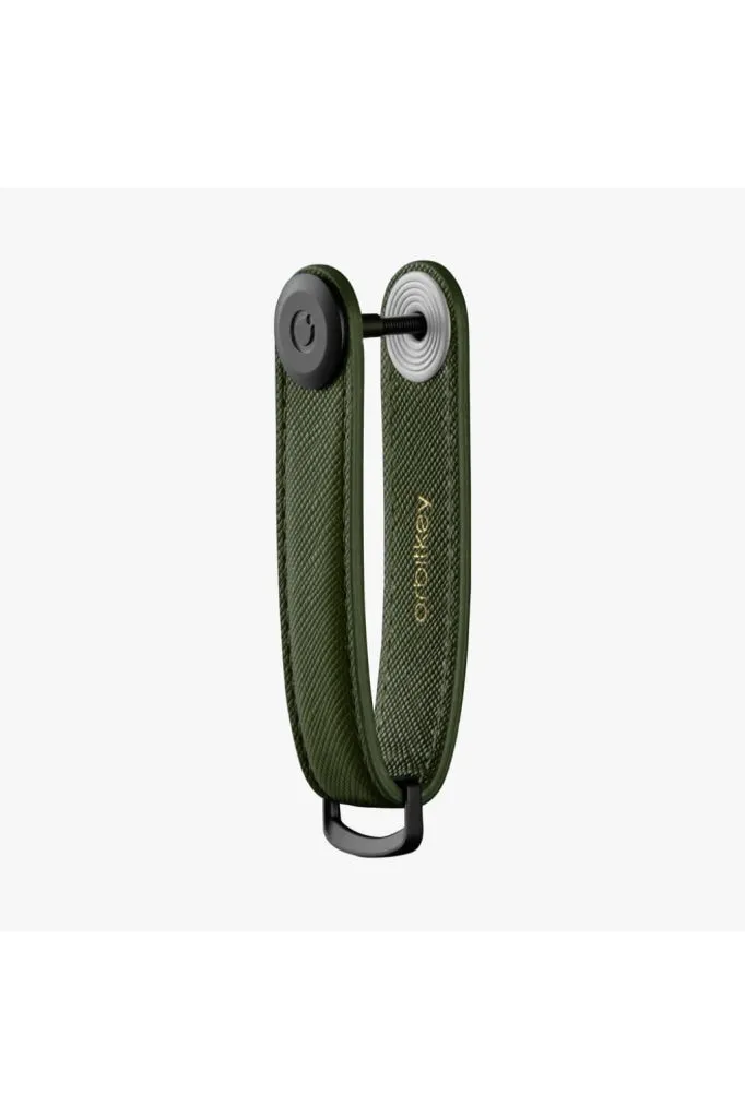 Orbitkey - Key Organiser - Saffiano Leather - Olive