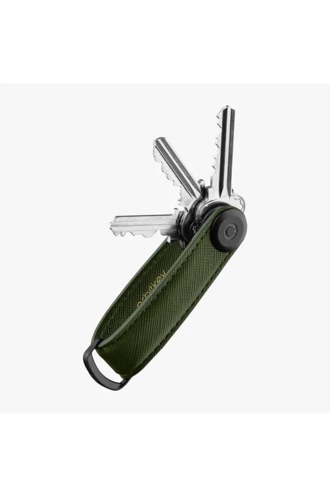 Orbitkey - Key Organiser - Saffiano Leather - Olive