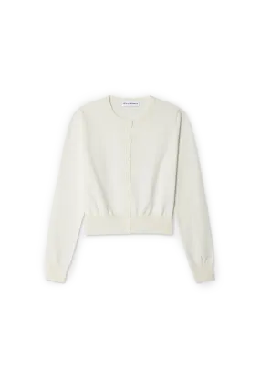 Organic Cotton Crewneck Cardigan