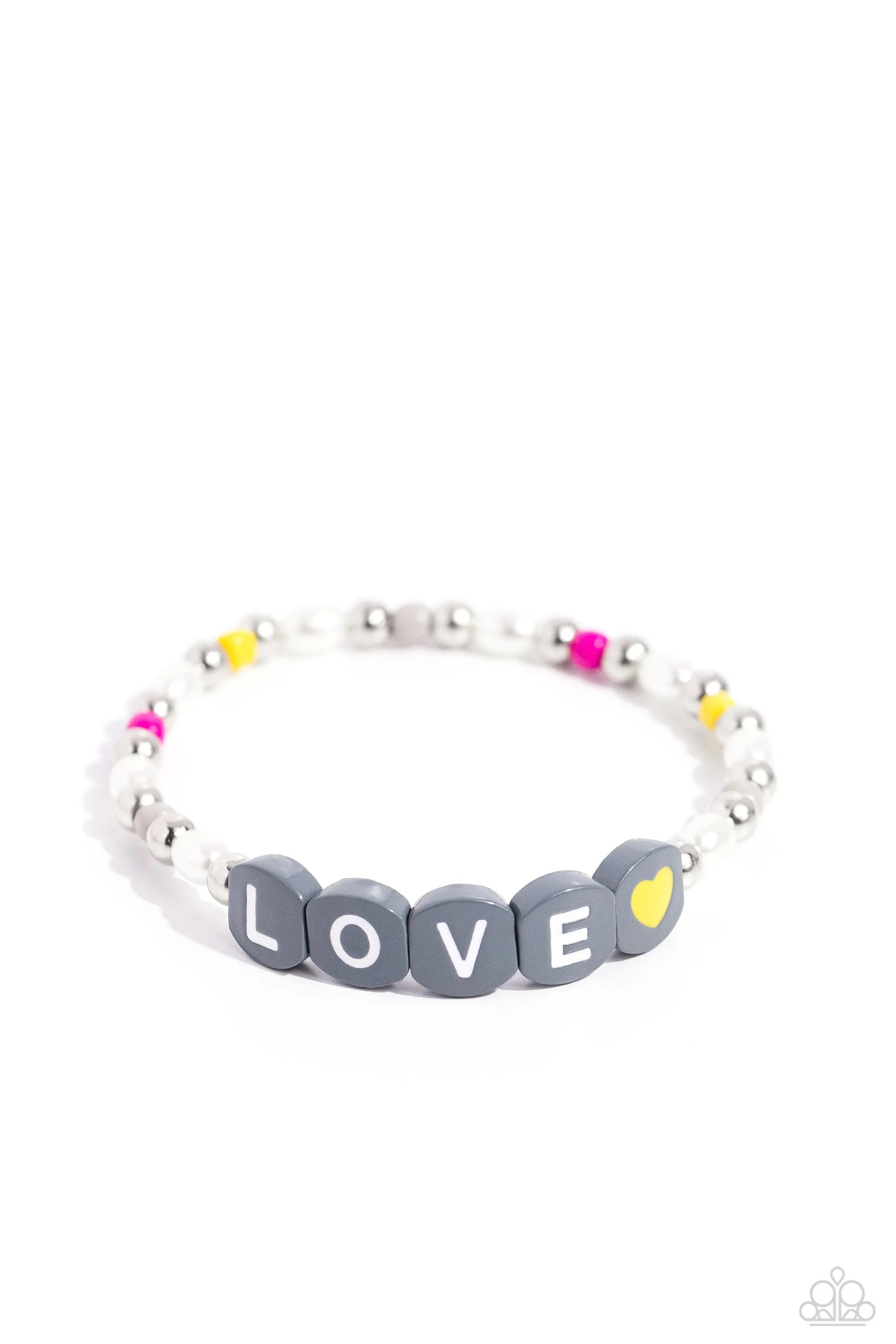 Paparazzi Love Language Silver Bracelet