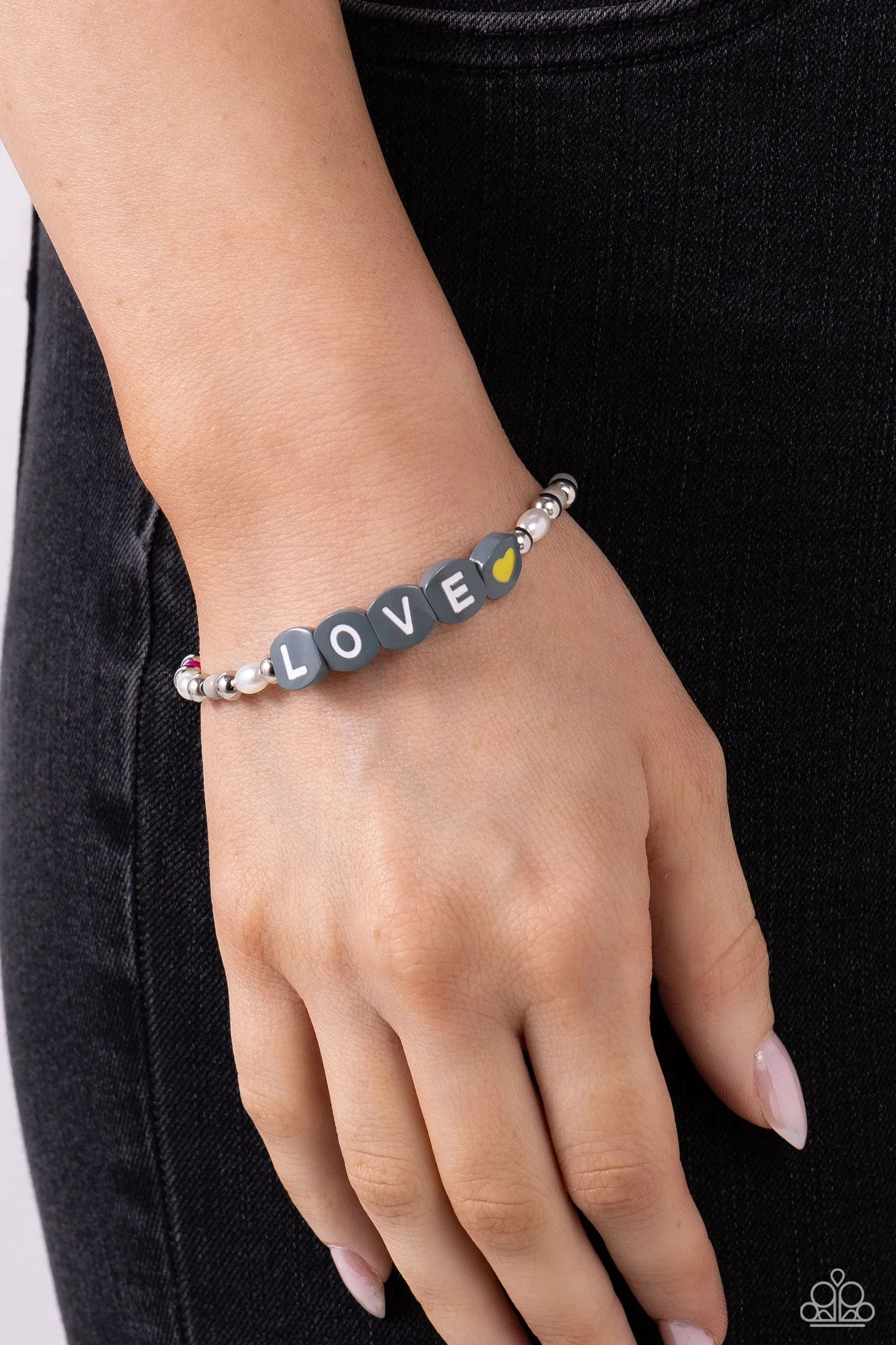 Paparazzi Love Language Silver Bracelet