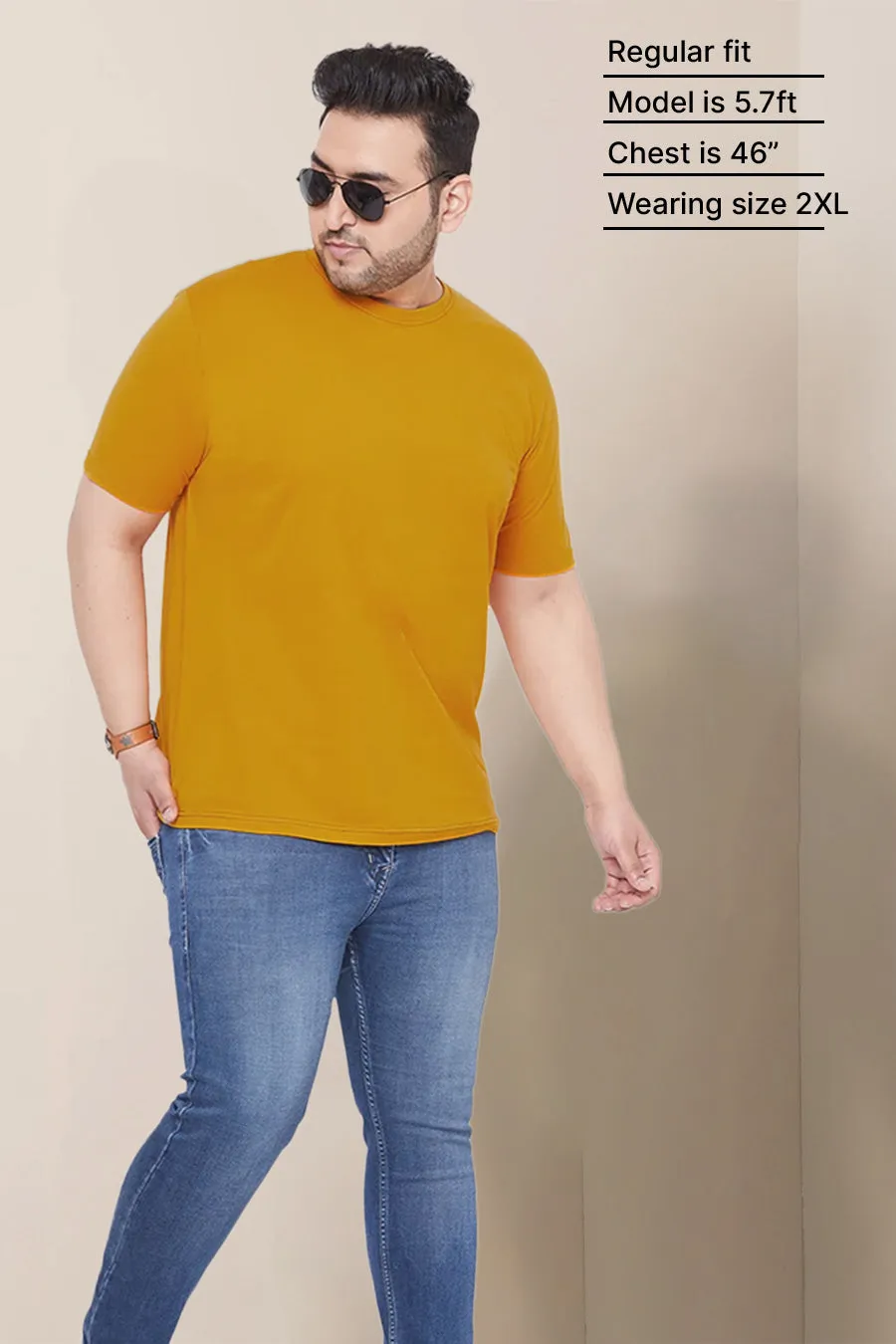 Plus Size - Mustard - Classic Crew