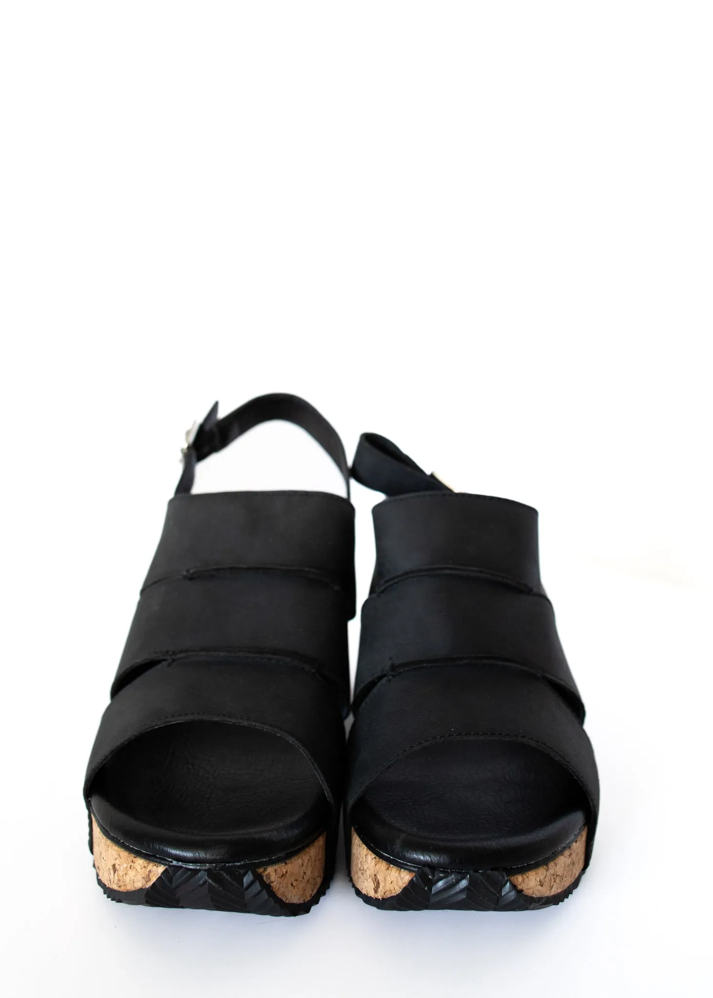 Robeline Strappy Wedges in Black