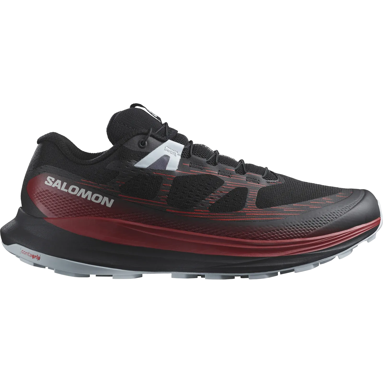 Salomon Ultra Glide 2 Shoes (Men's) Black/Biking Red/Pearl Blue