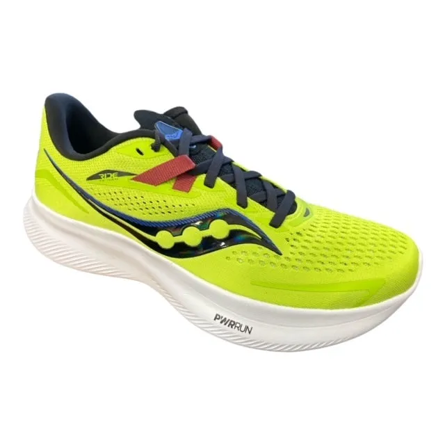 Saucony men's running shoe Ride 15 S20729 25 acid lime-spice chaux 