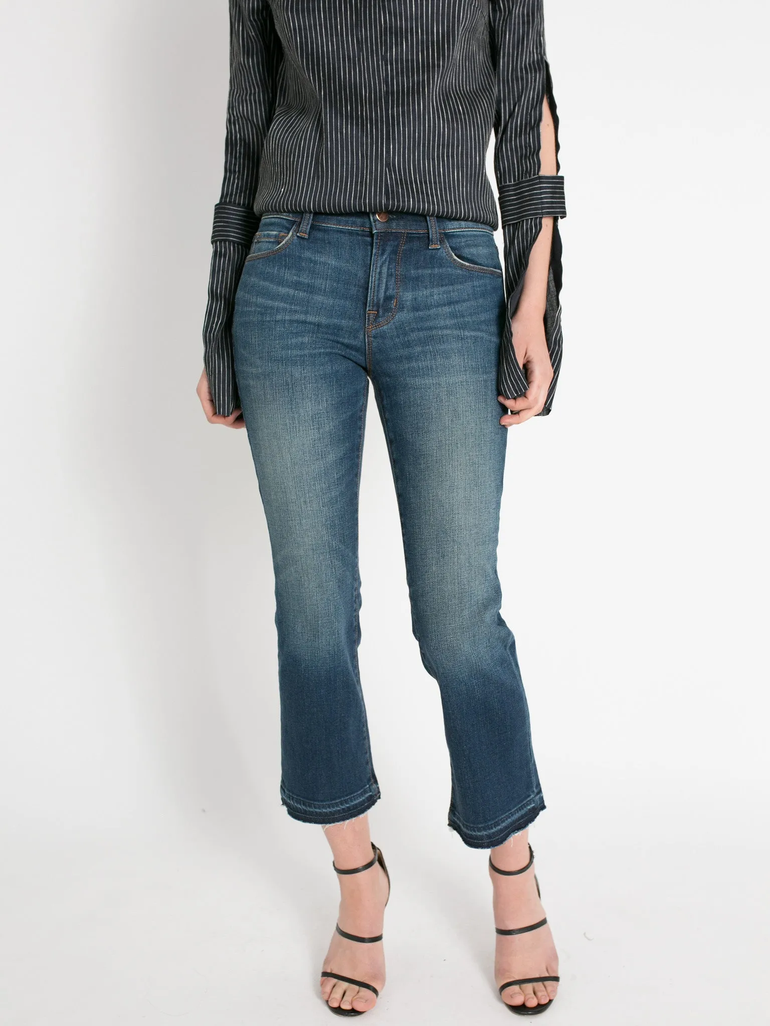 Selena Mid-Rise Crop Bootcut - Undertow