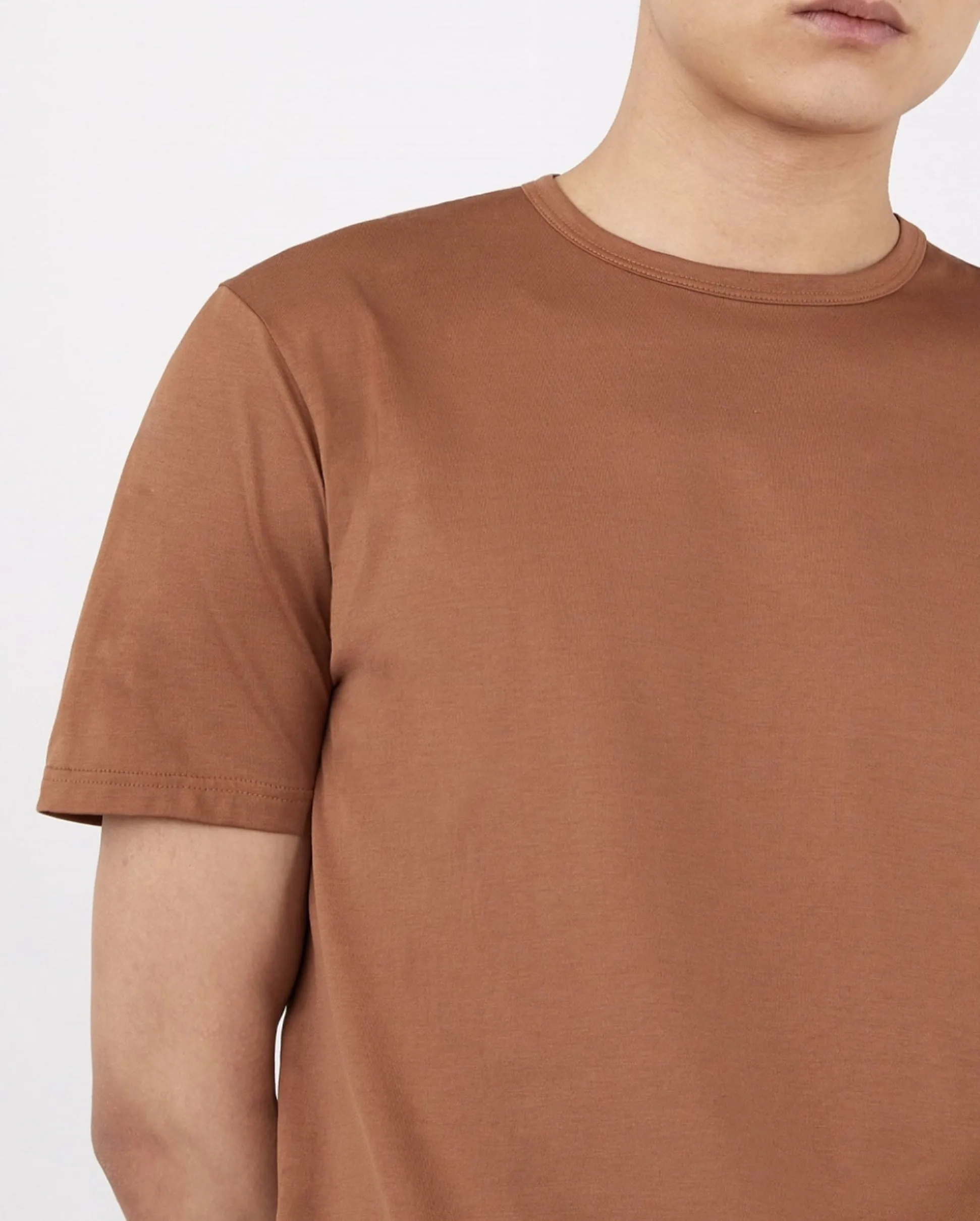 S/S CREW NECK T-SHIRT / GINGERBREAD