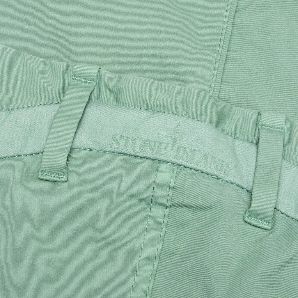 Stretch Gabardine Trousers - Sage Green