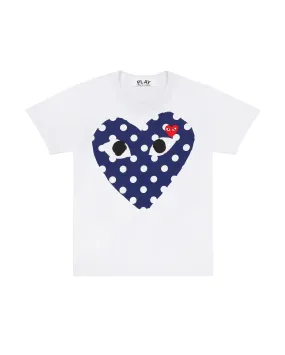 T233 POLKA DOT T-SHIRT / WHITE