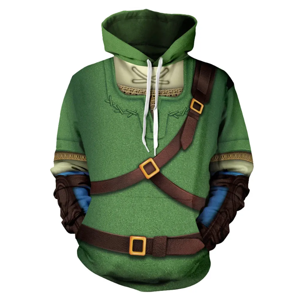 The Legend of Zelda Cosplay Hoodie 3D Printed Sweatshirt Men Women Casual Streetwear Pullover