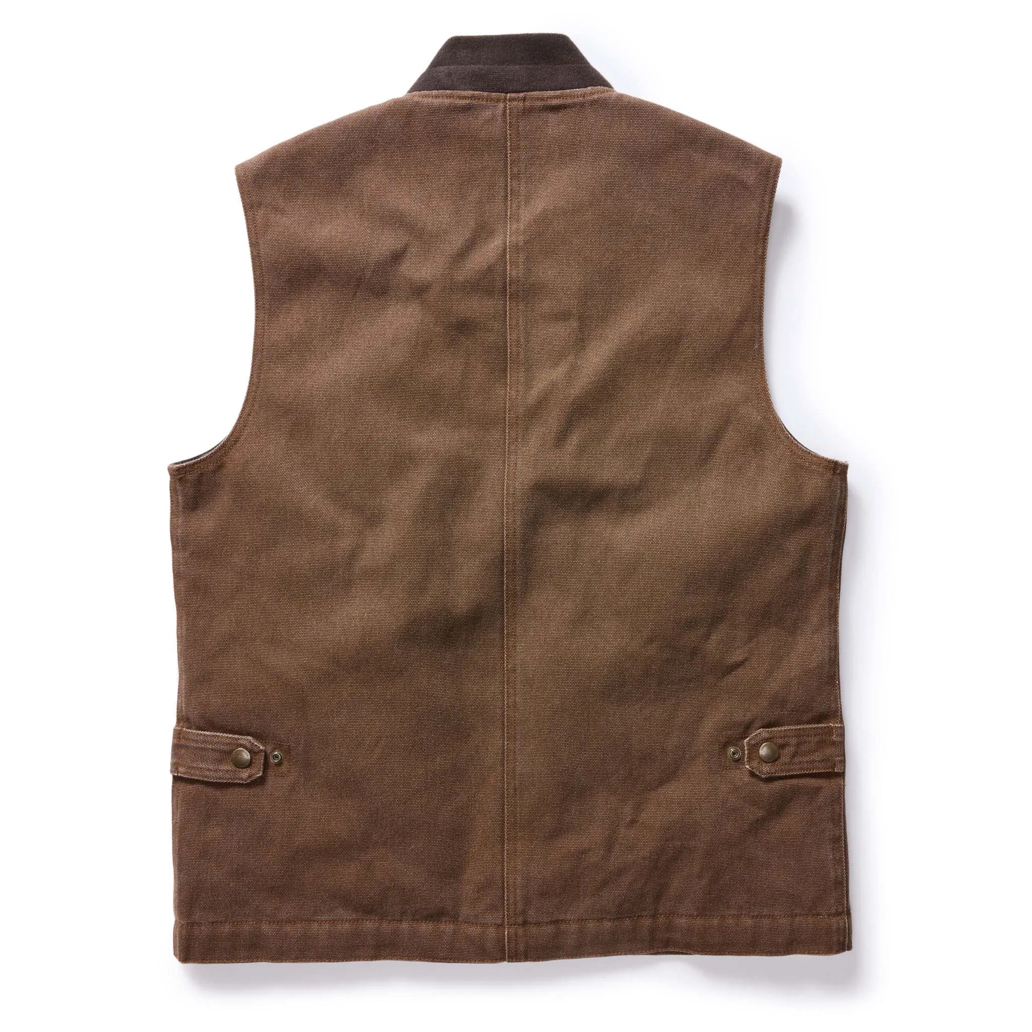 The Workhorse Vest in Aged Penny Chipped Canvas