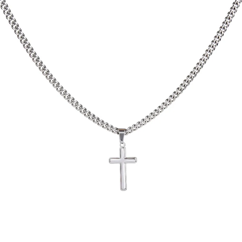 To My Dad Artisan Cross Necklace from Daughter/son, You Are Source of Wisdom in My Life