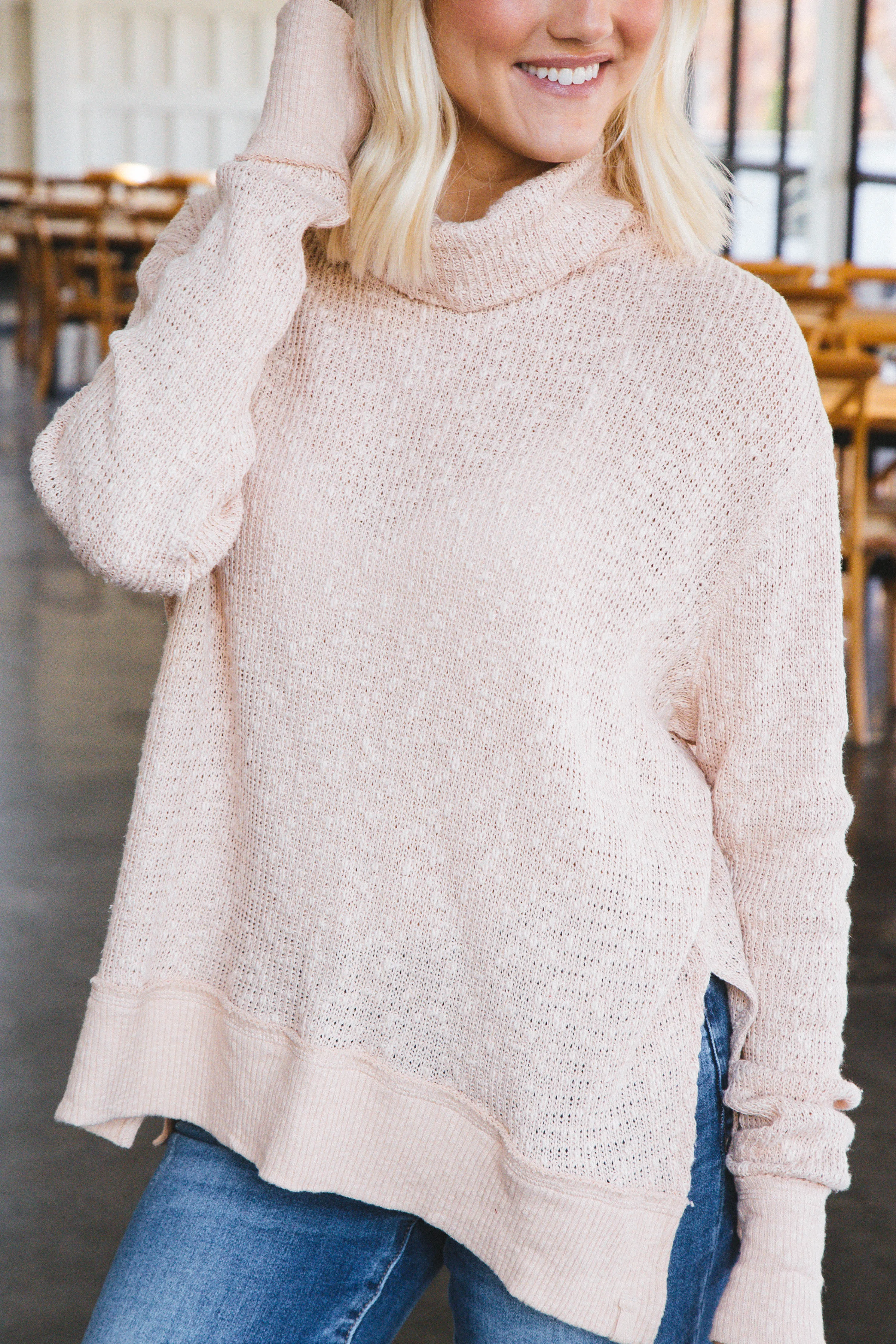 Tommy Turtle Sweater, Toasted Almond | Free People