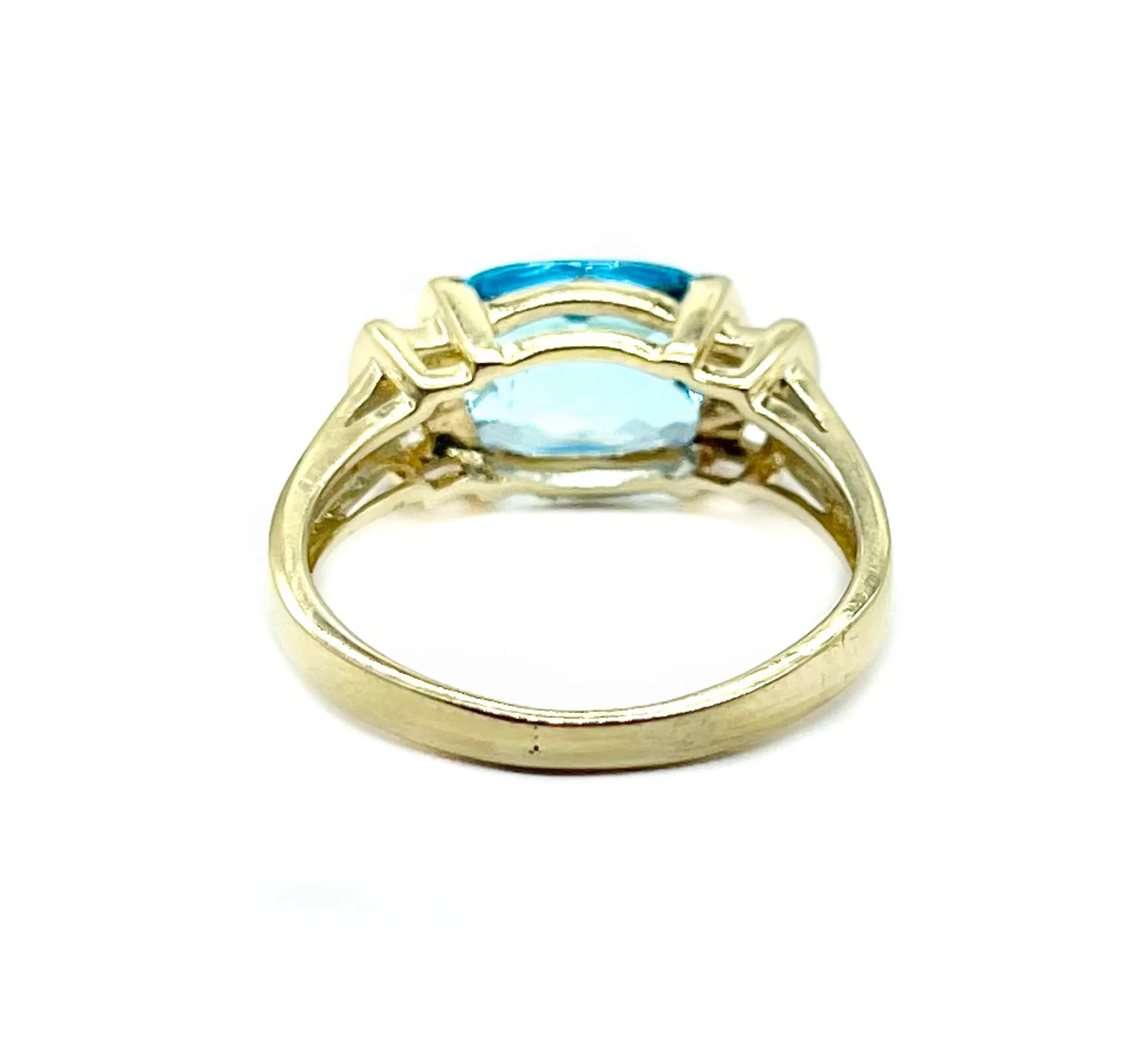 Topaz Ring with Diamonds